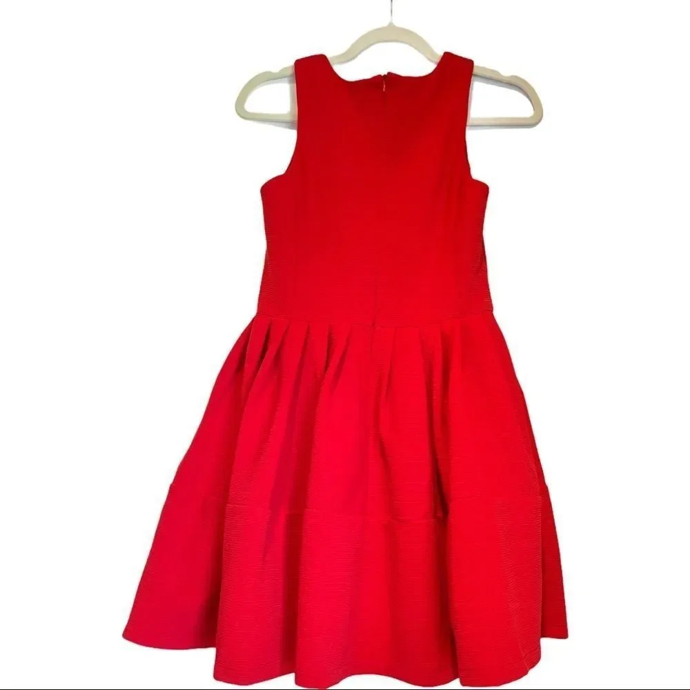 NWT Kling Brand Red Dress skater style Flattering fit womens dress size XS 0-2 - Picture 13 of 14